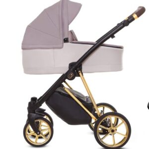 Pastel Pink Pram Pushchair 4 in 1 – BabyActive Musse Ultra Travel System with Car Seat & Isofix Base