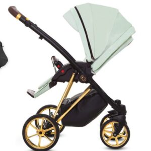 Az Mint Green Pram Pushchair 4 in 1 – BabyActive Musse Ultra Travel System with Car Seat & Isofix Base alternatív nézete