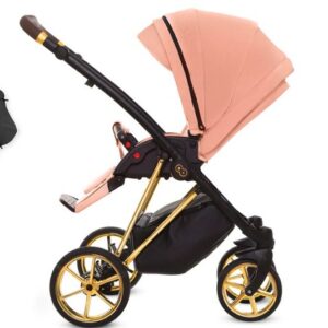 Alternative view of Apricot Orange Pram Pushchair 3 in 1 – BabyActive Musse Ultra Travel System with Car Seat