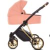 Apricot Orange Pram Pushchair 4 in 1 – BabyActive Musse Ultra Travel System with Car Seat & Isofix Base