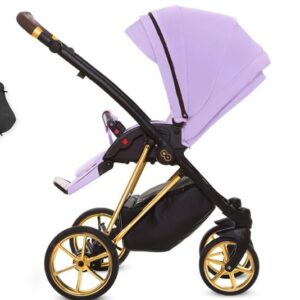 Alternativní pohled na Lilac Purple Pram Pushchair 4 in 1 – BabyActive Musse Ultra Travel System with Car Seat & Isofix Base