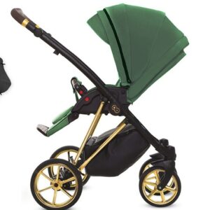 Alternatywny widok Emerald Green Pram Pushchair 4 in 1 – BabyActive Musse Royal Travel System with Car Seat & Isofix Base