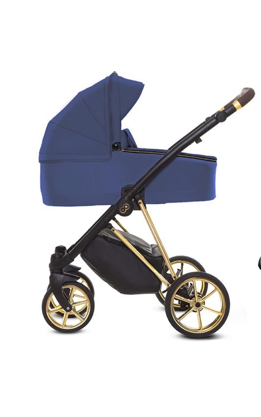 Blueberry Pram Pushchair 4 in 1 – BabyActive Musse Royal Travel System with Car Seat & Isofix Base