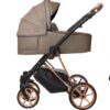 Gray Pearl Pram Pushchair 4 in 1 – BabyActive Musse Royal Travel System with Car Seat & Isofix Base