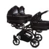 Black Triple Pram Pushchair 3 in 1 from Birth with Car Seat – BabyActive Trippy Triplet Travel System