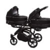 Fekete iker babakocsi 3 az 1-ben – BabyActive Twinni utazórendszer autósüléssel