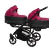 Amarant Purple Twin Pram Pushchair 4 in 1 – BabyActive Twinni Travel System with Car Seat & Isofix Base